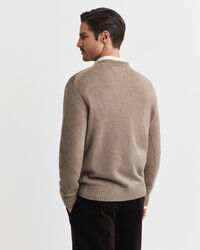 Cashmere Blend Crew Neck Sweater