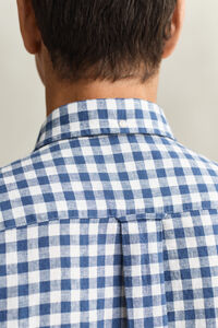 Gingham Linen Blend Shirt