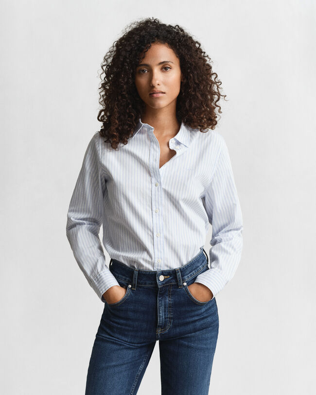 Regular Fit Classic Striped Poplin Shirt