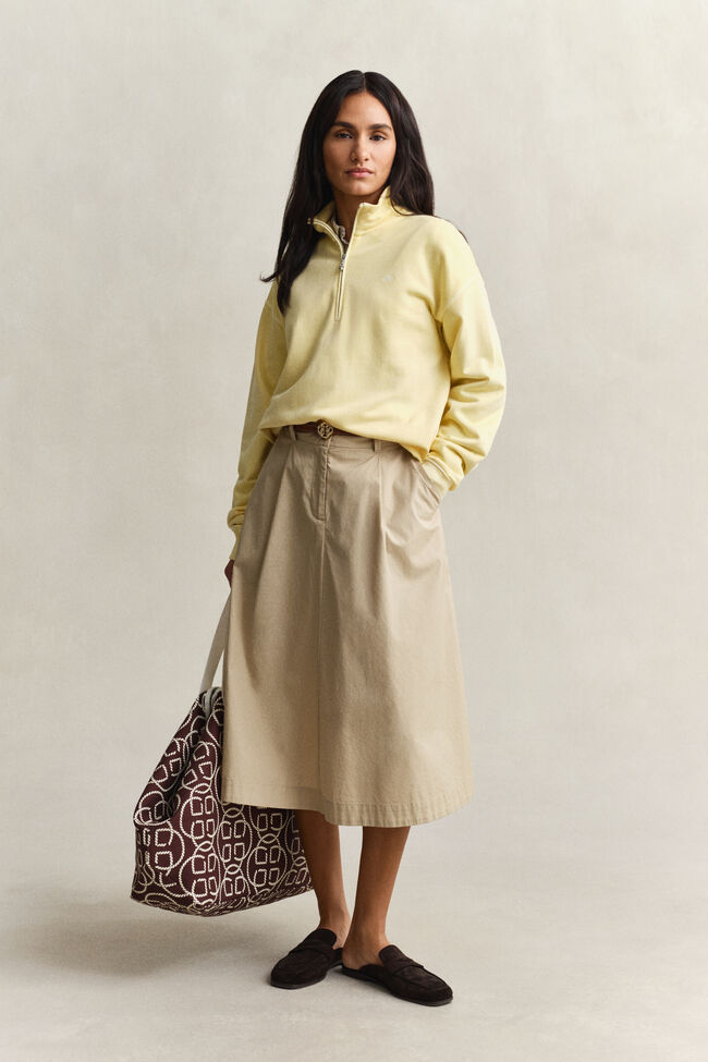 Washed Shield Half-Zip Sweatshirt