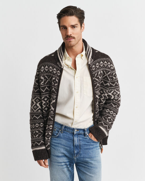 Jacquard Cardigan