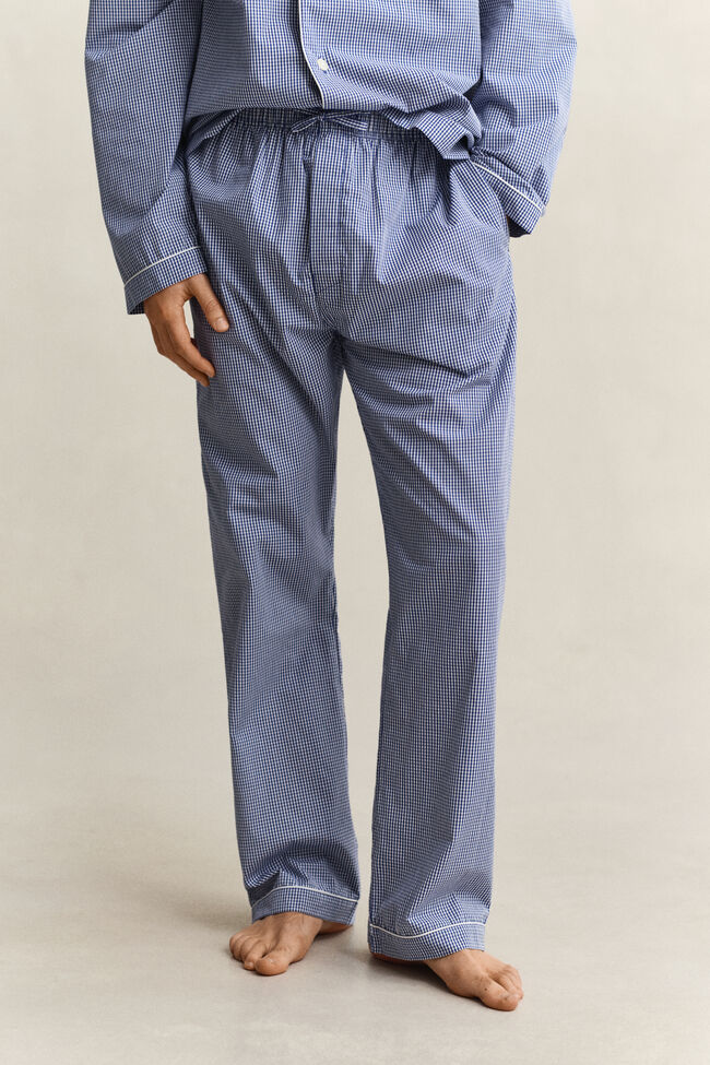 Gingham Poplin Pajama Set