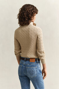 Cable Knit Half-Zip Sweater