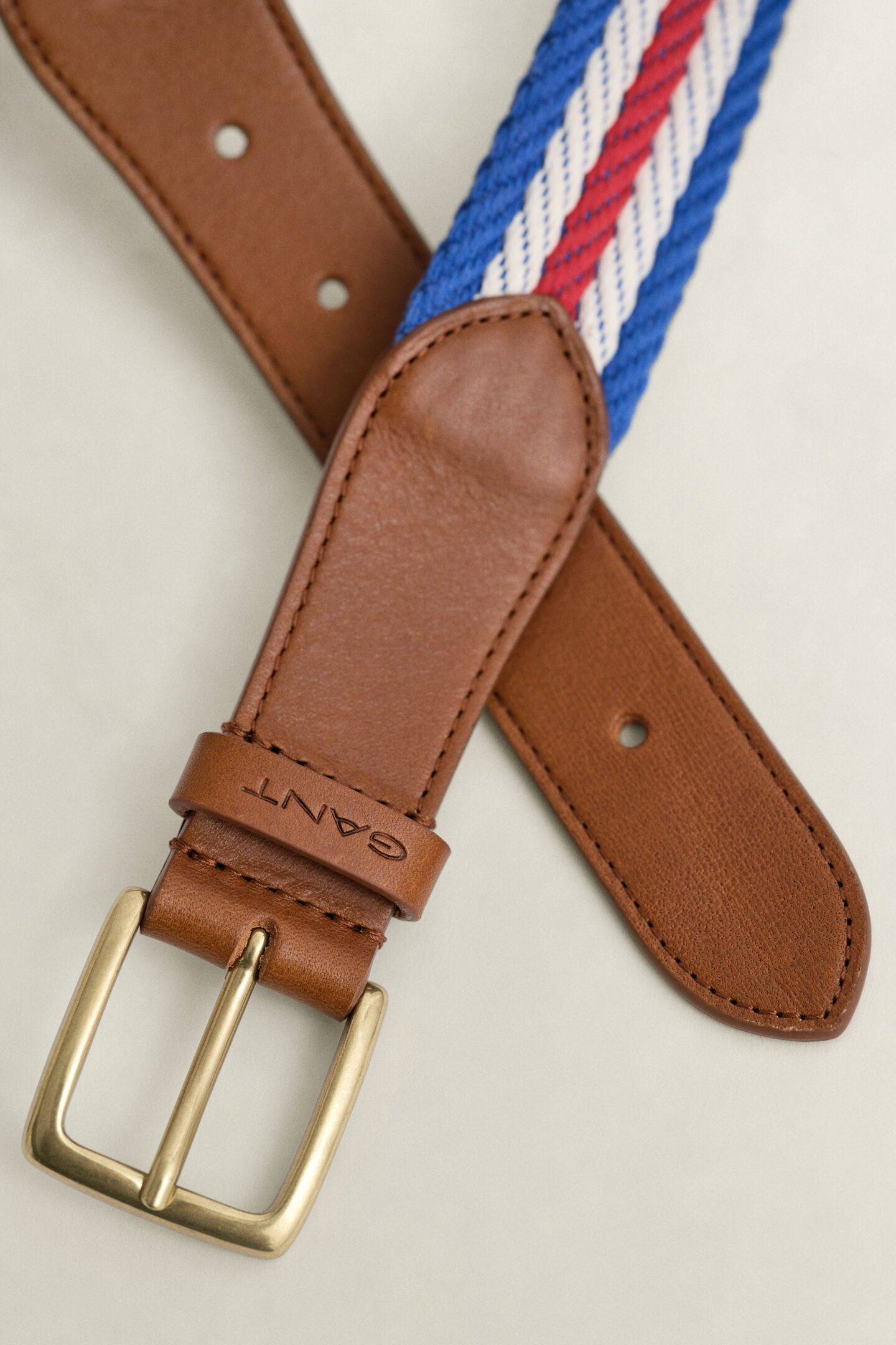 Striped Webbing Belt