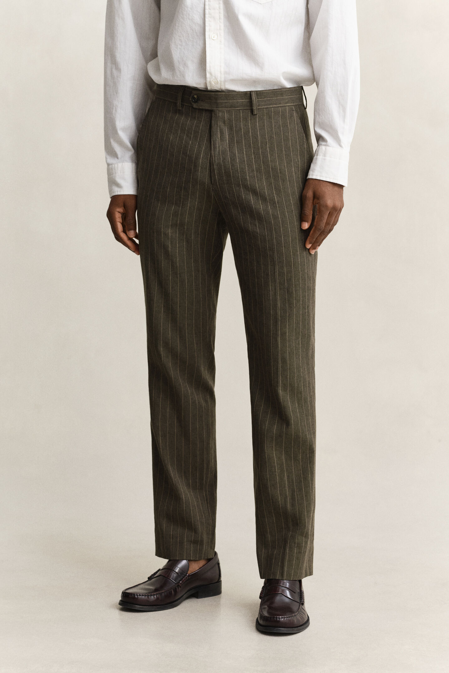 Pinstriped Suit Pants