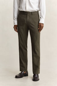 Pinstriped Suit Pants