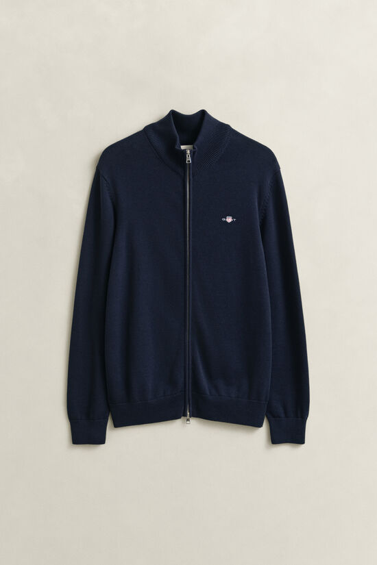 Casual Cotton Zip Cardigan