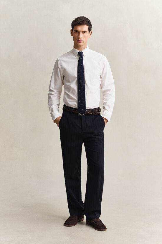 Tonal Pinstriped Suit Pants