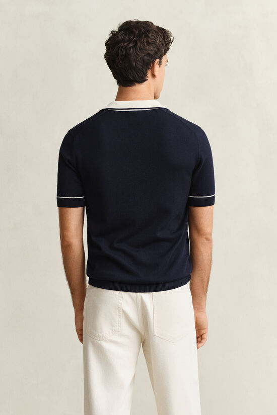 Cotton Modal Polo Sweater