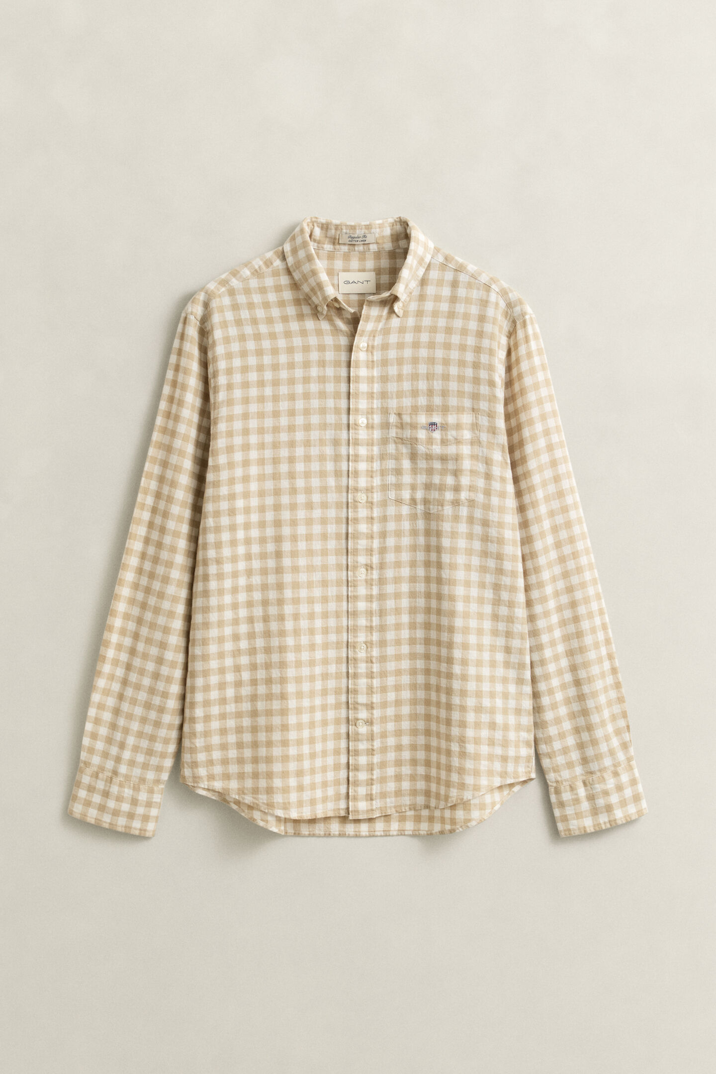 Gingham Linen Blend Shirt