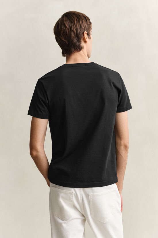 Slim Fit Shield V-Neck T-Shirt