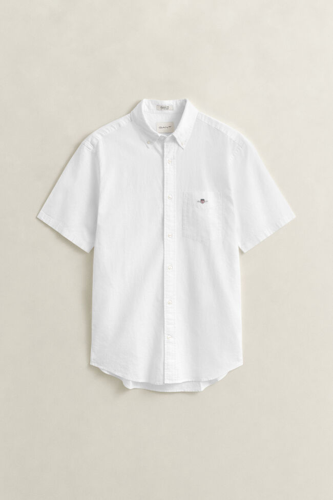 Linen Blend Short Sleeve Shirt