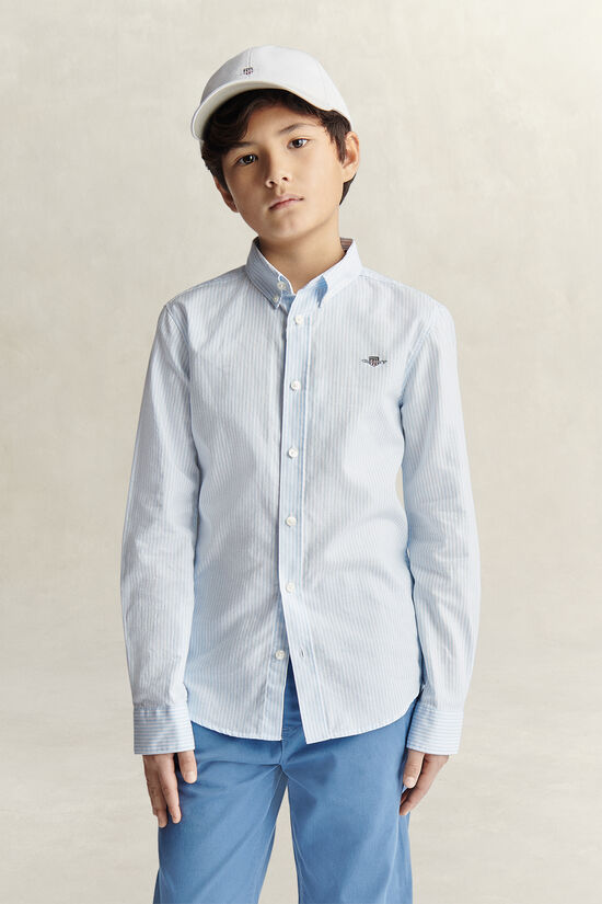 Teen Boys Striped Oxford Shirt