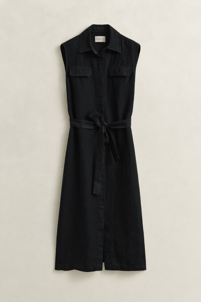 Sleeveless Linen Dress