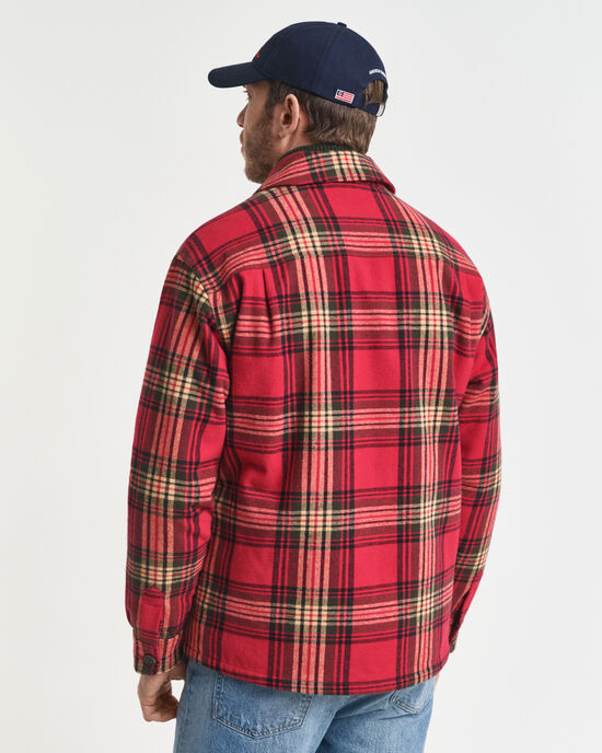 Relaxed Fit Checked Padded Overshirt