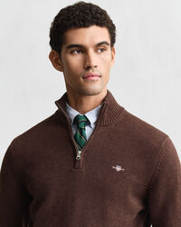 Casual Cotton Half-Zip Sweater