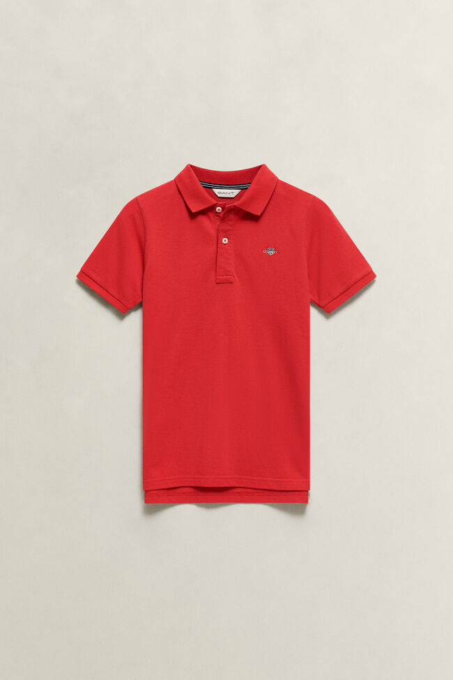 Teens Shield Piqu&eacute; Polo Shirt