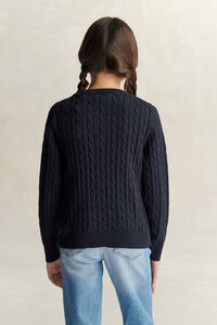Teen Girls Cable Knit Sweater