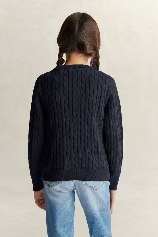 Teen Girls Cable Knit Sweater
