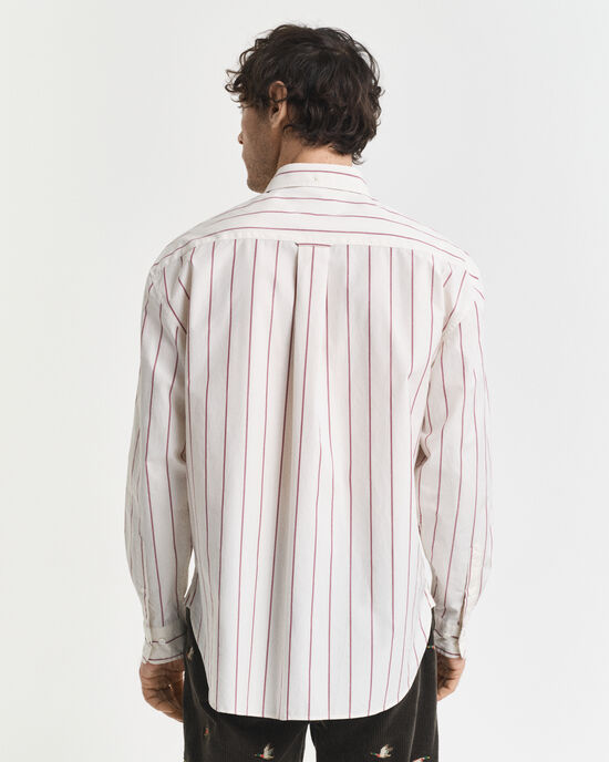 Relaxed Fit Striped Heritage Poplin Shirt