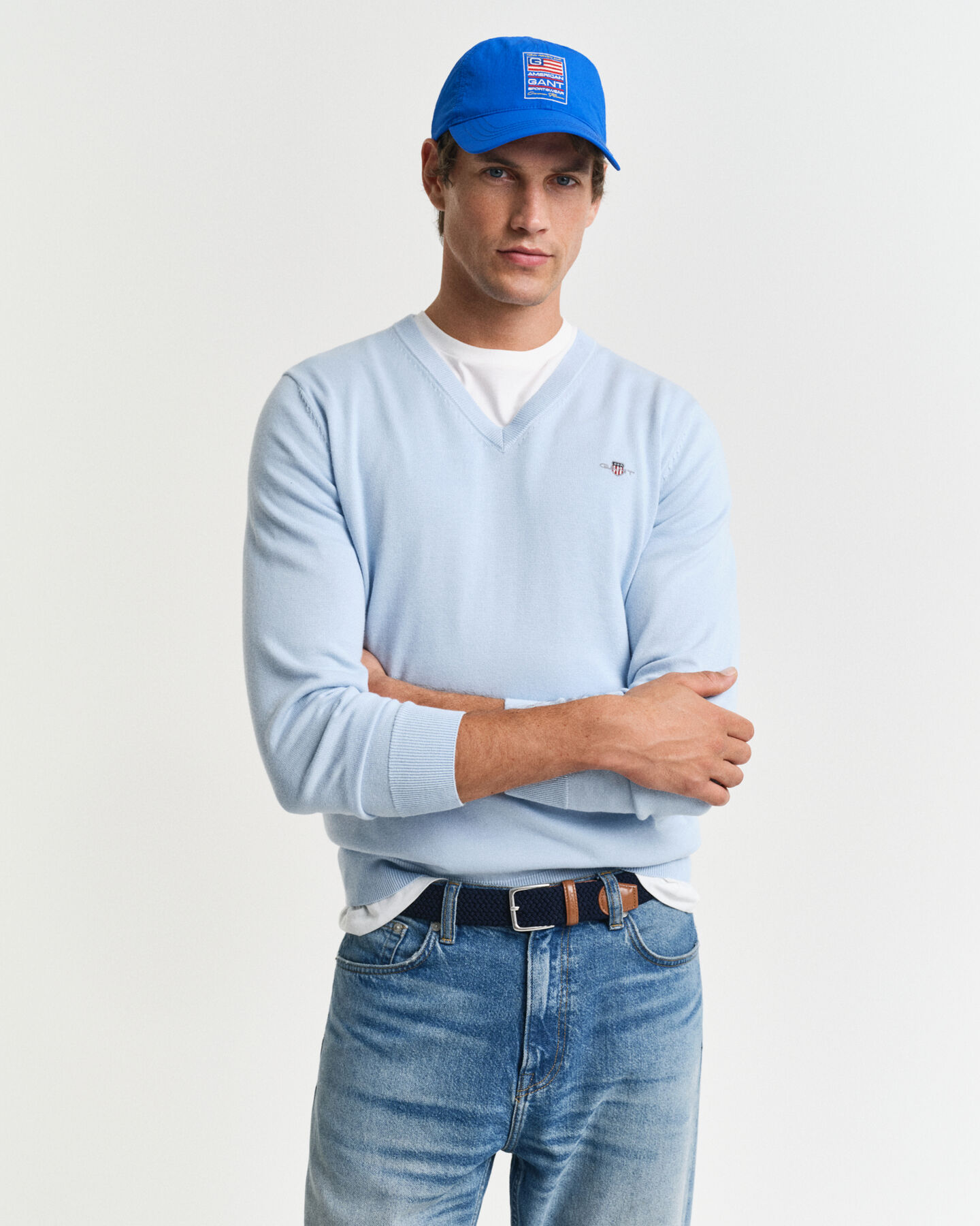 Classic Cotton V-Neck Sweater