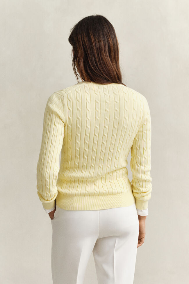 Cable Knit Crew Neck Sweater