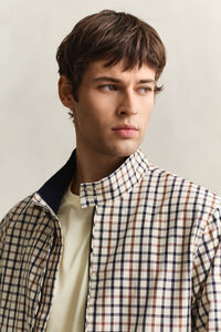 Cotton Blend Harrington Jacket