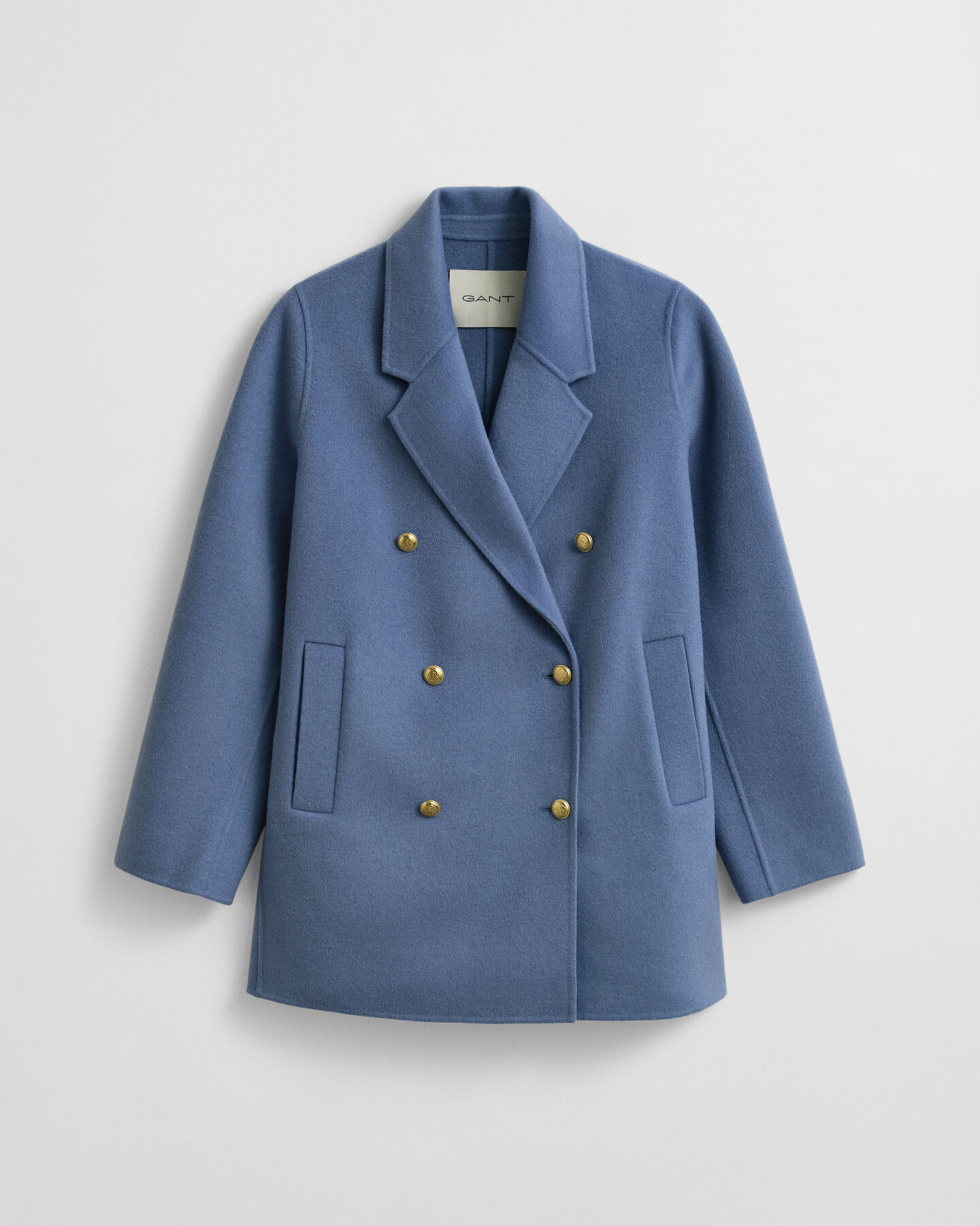 Handstitched Detail Pea Coat