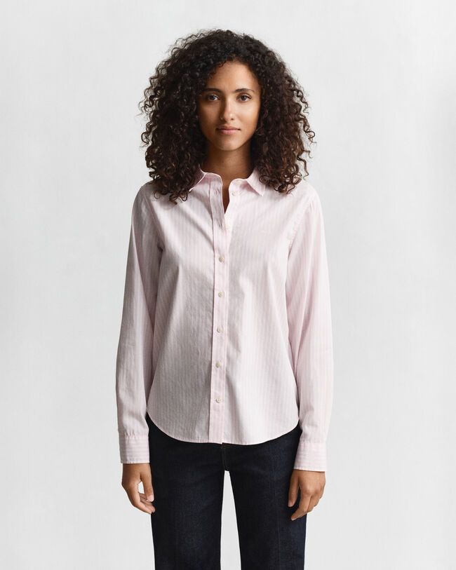 Regular Fit Classic Striped Poplin Shirt