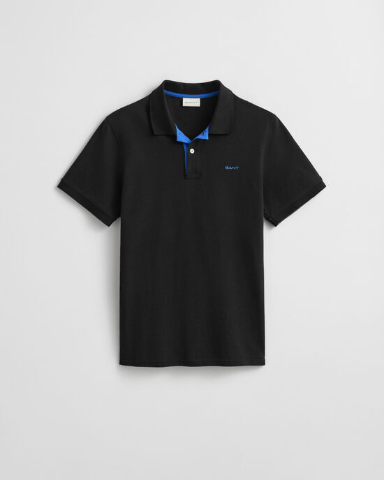 Contrast Piqué Polo Shirt