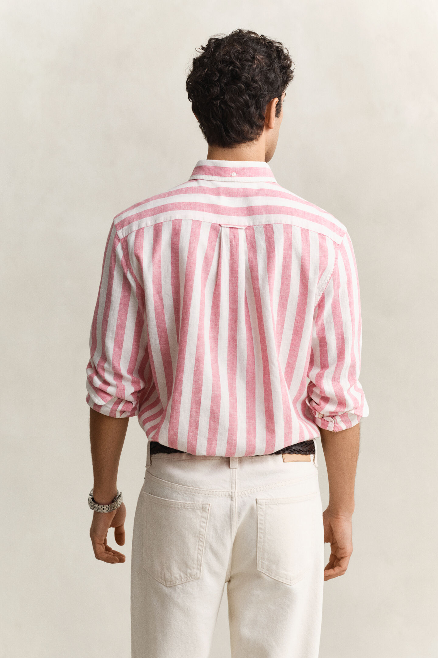 Striped Linen Blend Shirt