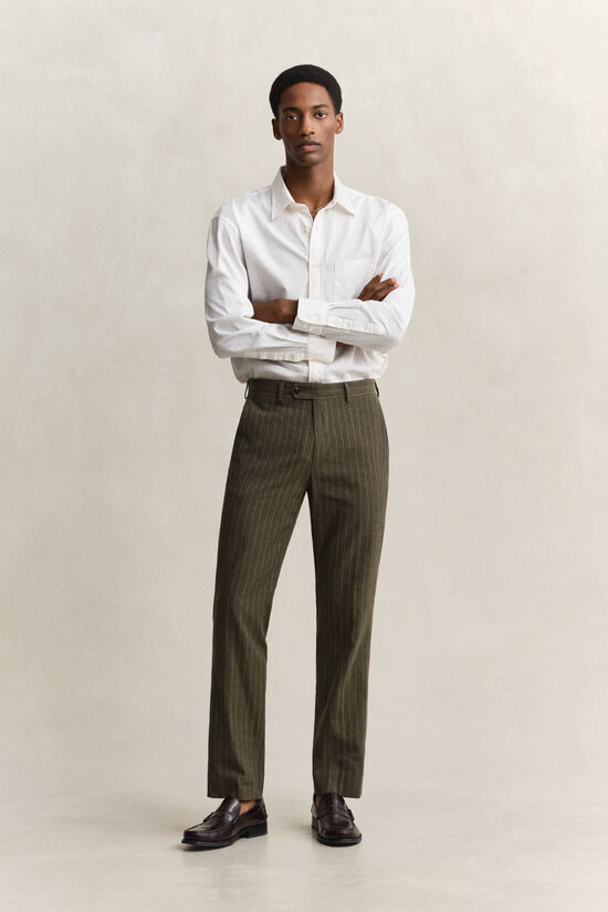 Pinstriped Suit Pants