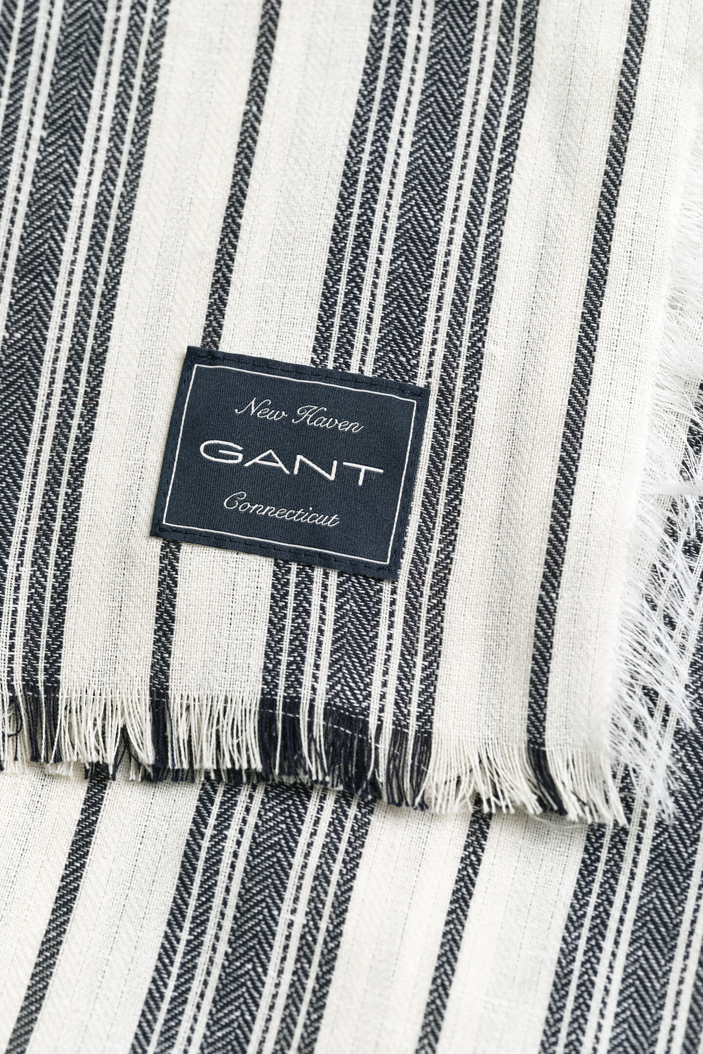 Yacht Striped Cotton Linen Throw