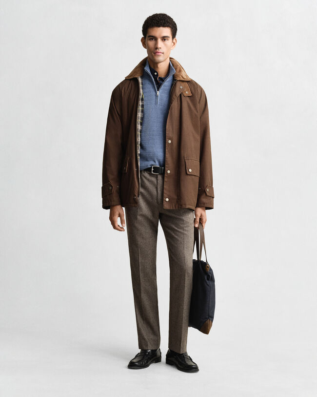 Mini Cable Knit Half-Zip Sweater