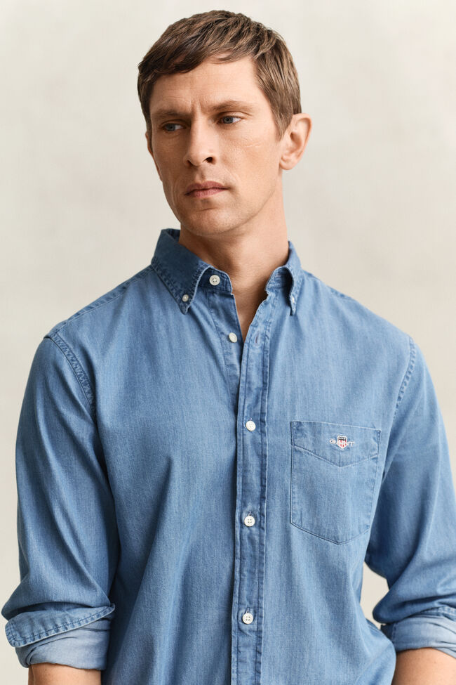 Regular Fit Indigo Shirt