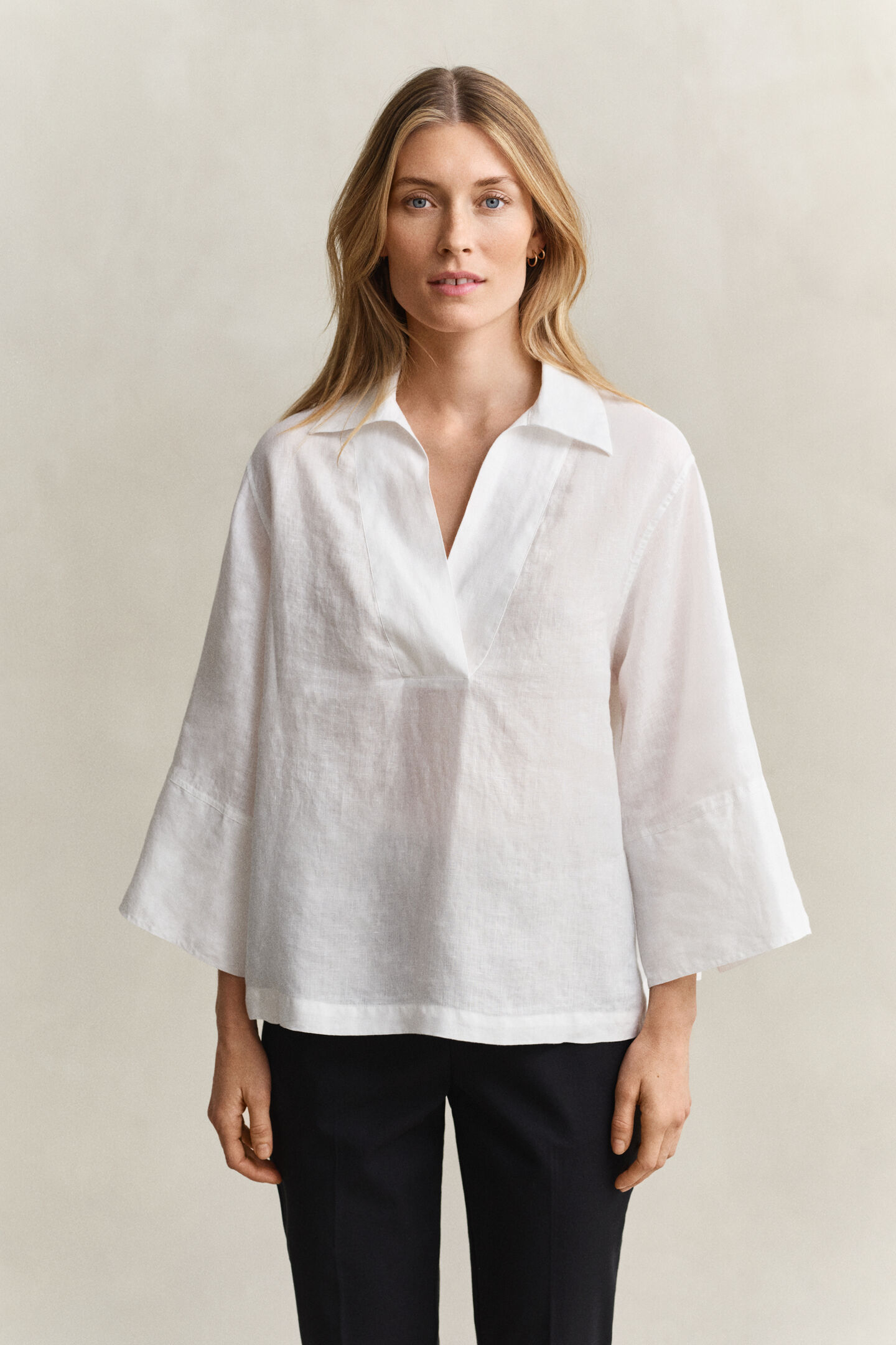 Popover Linen Shirt