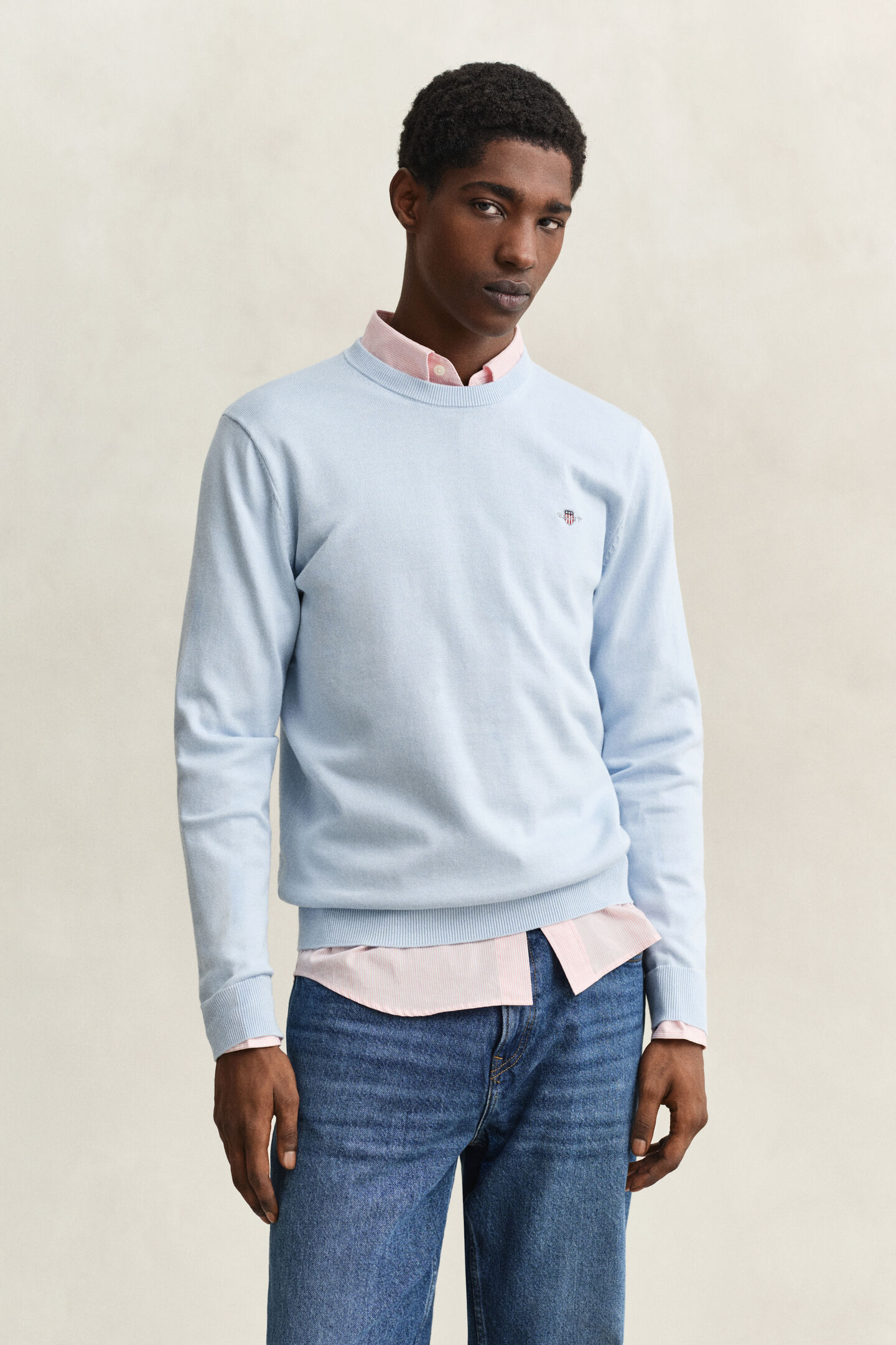 Cotton Crew Neck Sweater