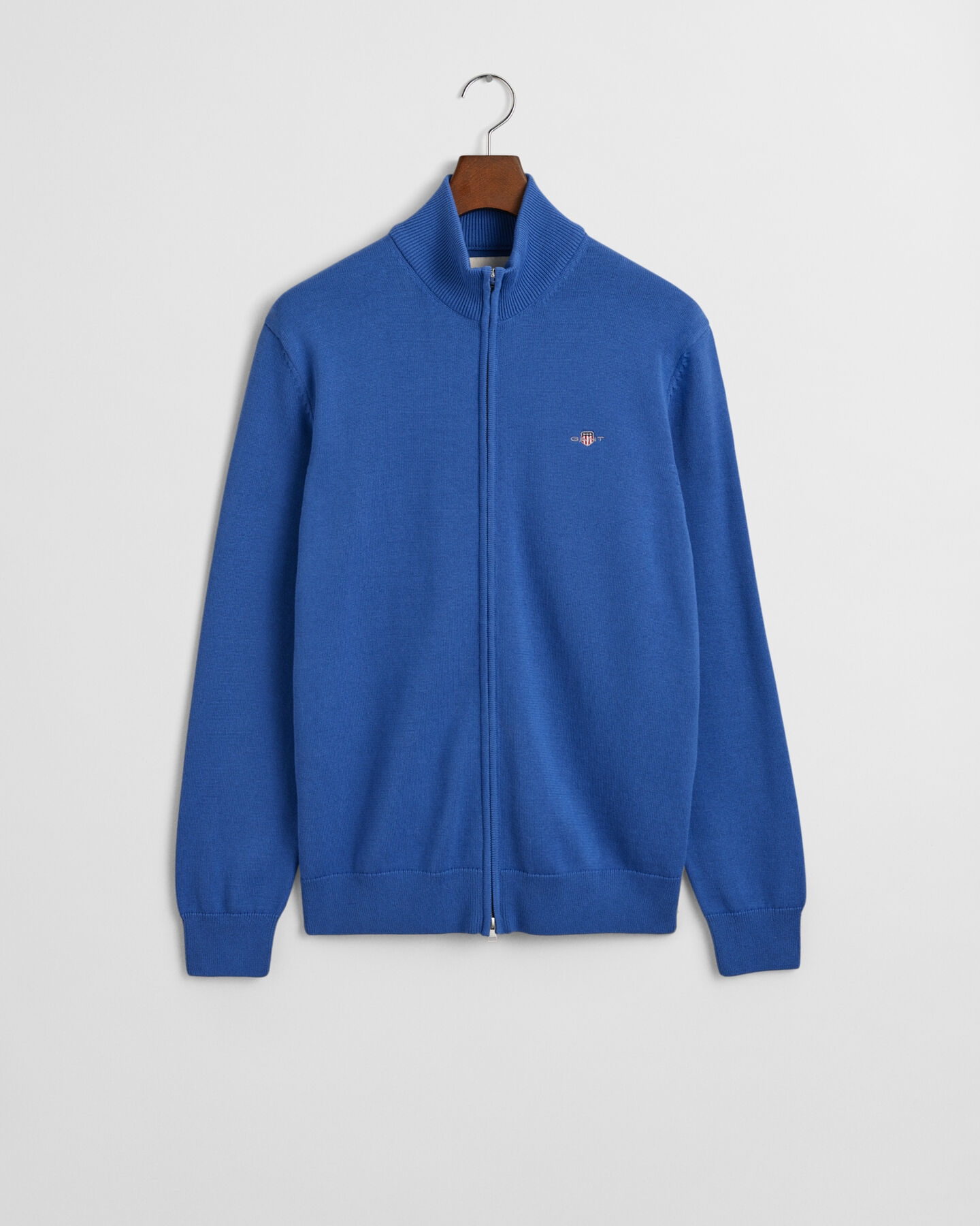 Casual Cotton Zip Cardigan