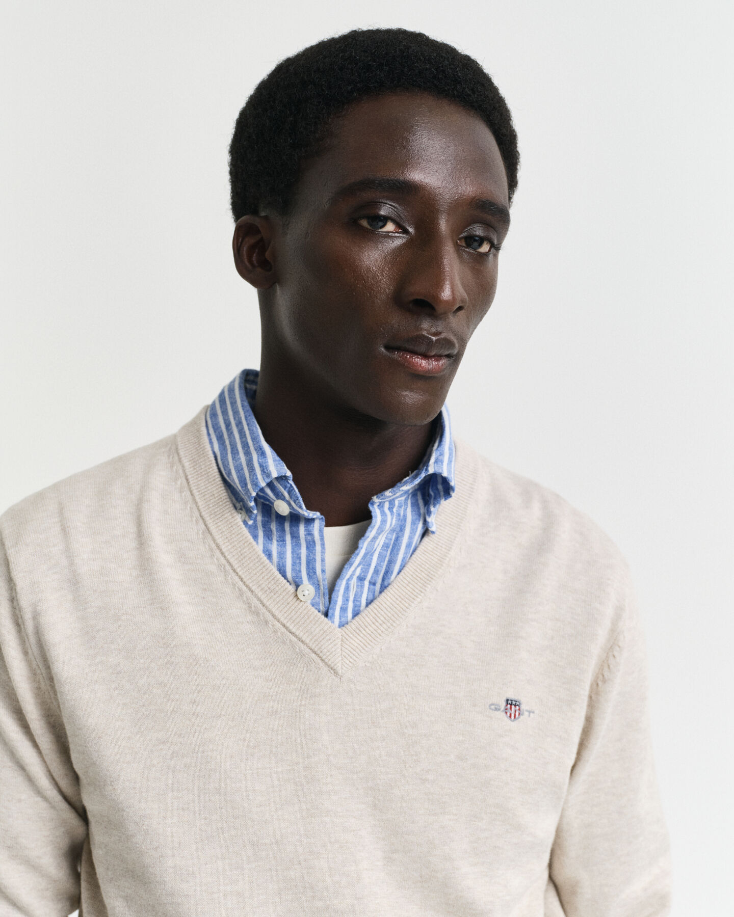 Classic Cotton V-Neck Sweater