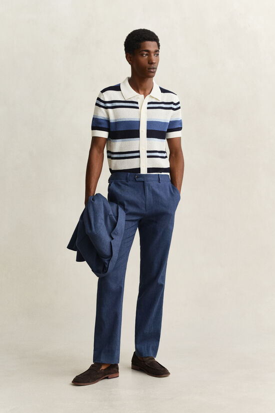 Linen Blend Suit Pants