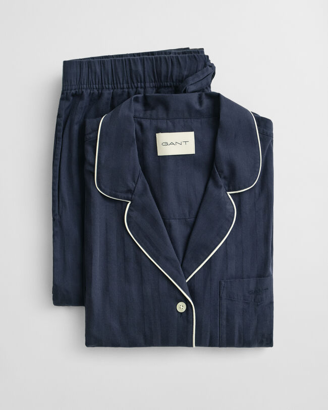 Satin Stripe Pajama Set Gift Box