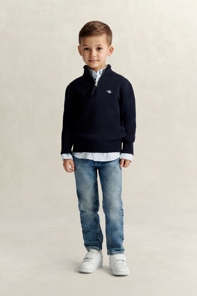 Boys Shield Half-Zip Sweater