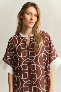 Monogram Cotton Silk Caftan