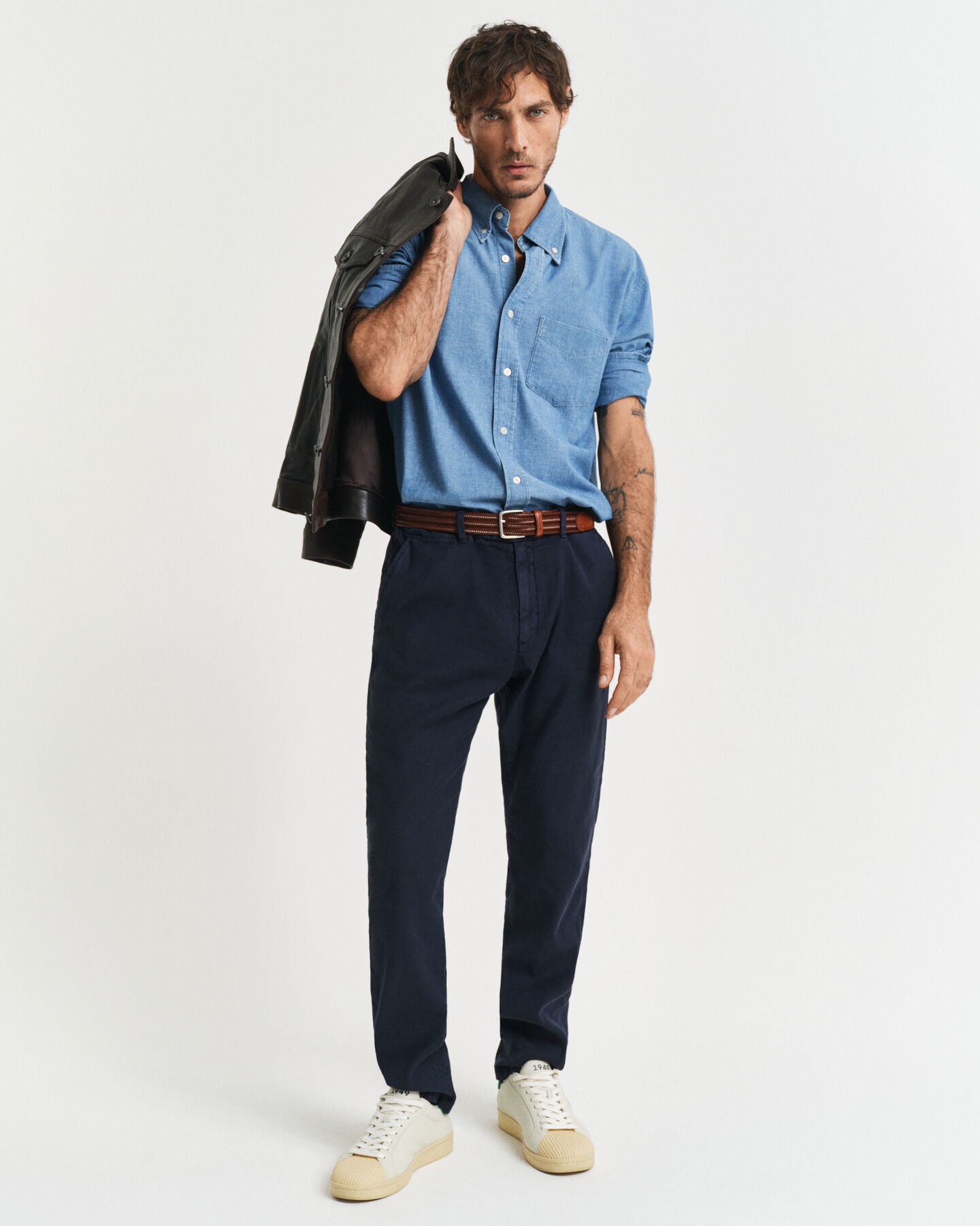 Slim Fit Cotton Linen Chinos