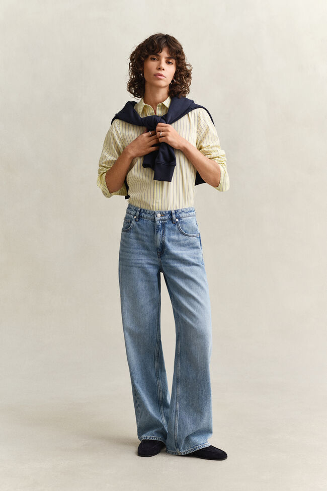 Regular Fit Classic Striped Poplin Shirt