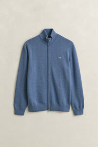 Casual Cotton Zip Cardigan