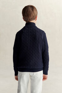 Teen Boys Shield Half Zip Sweater