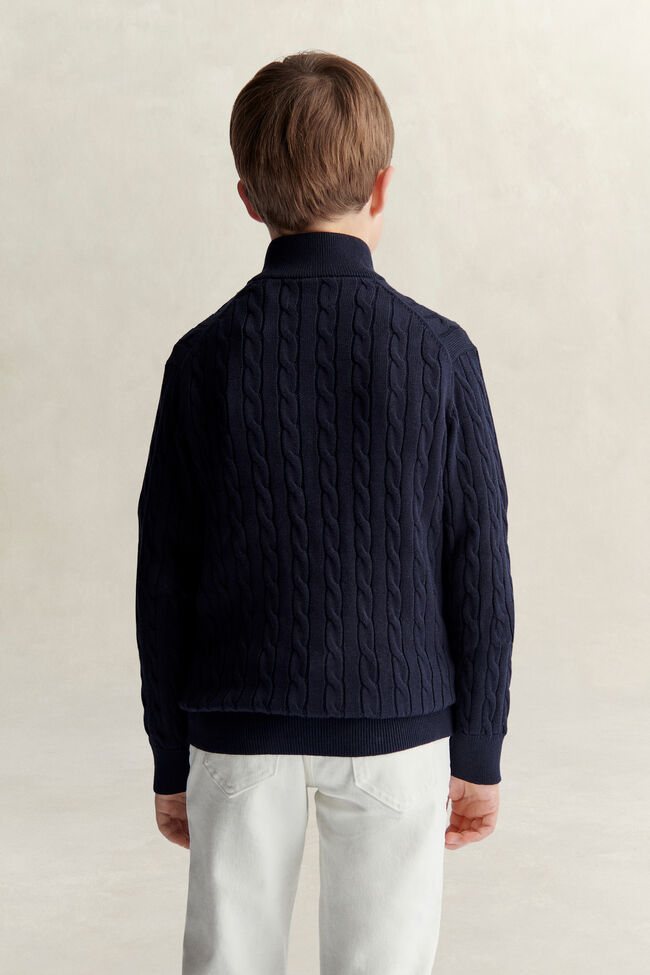 Teen Boys Shield Half Zip Sweater