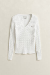 Cable Knit V-Neck Sweater