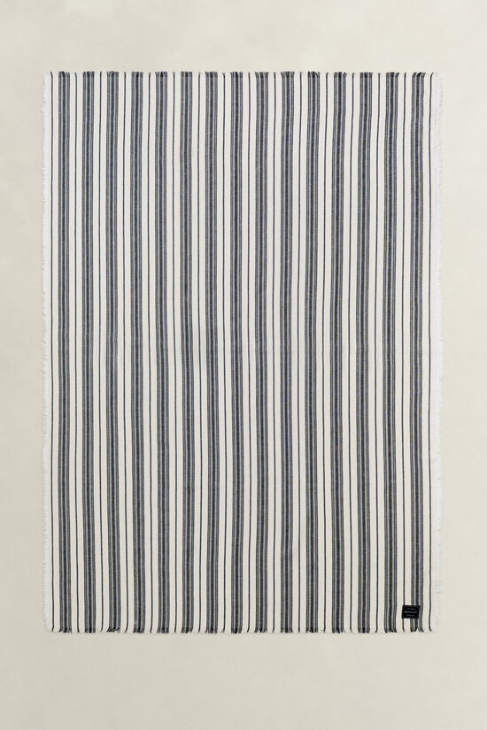 Yacht Striped Cotton Linen Throw